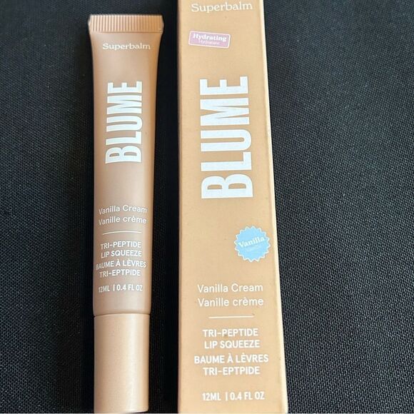 🌻 BLUME TRI PEPTIDE VANILLA CREAM LIP SQUEEZE NEW FULLSZ - Picture 2 of 8